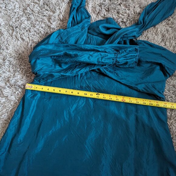 Vintage Sophisticates By Jonathan Martin Silk Blouse Front Tie - Picture 5 of 5